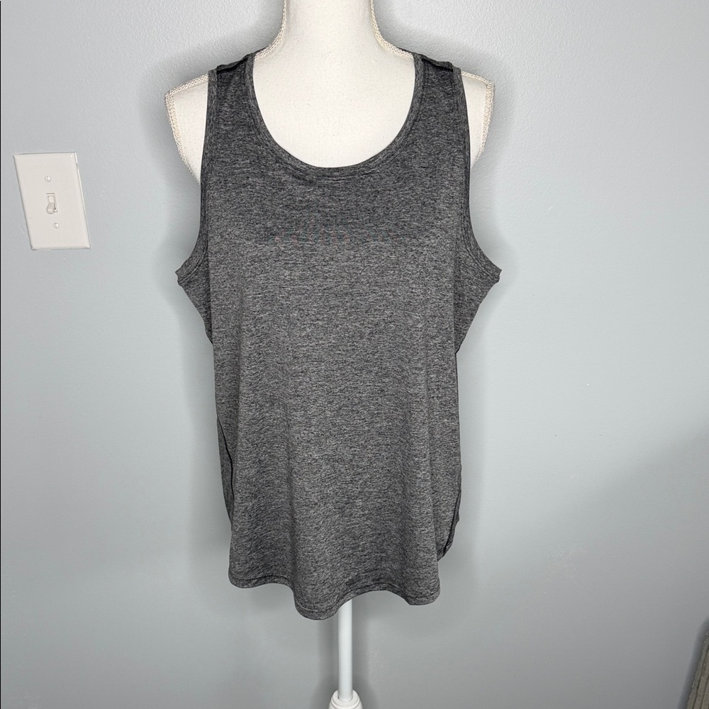 NWOT Tek Gear heathered Gray Sleeveless Top size XL